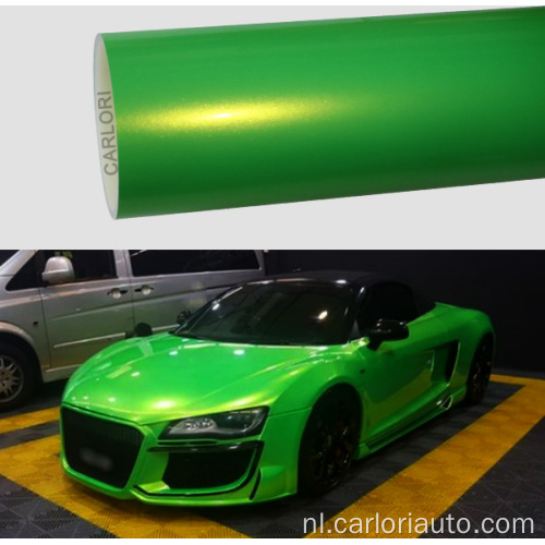 Auto vinyl groene metalen fantasie